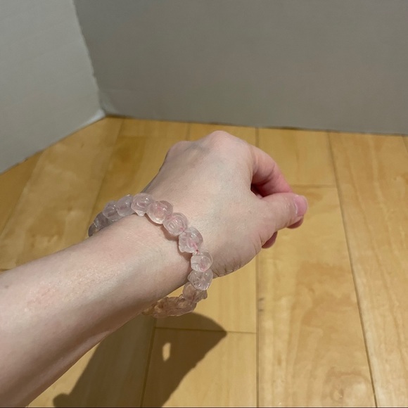 Rose quartz piggy bracelet - Picture 3 of 4